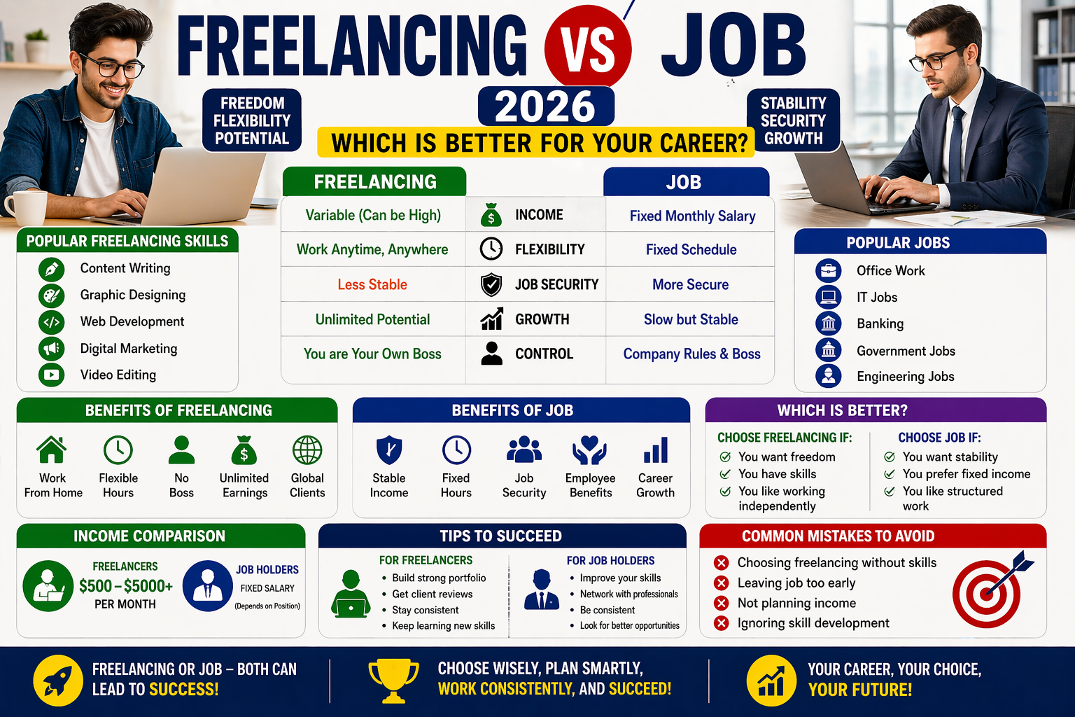 Freelancing vs Job 2026 – Which is Better for You?