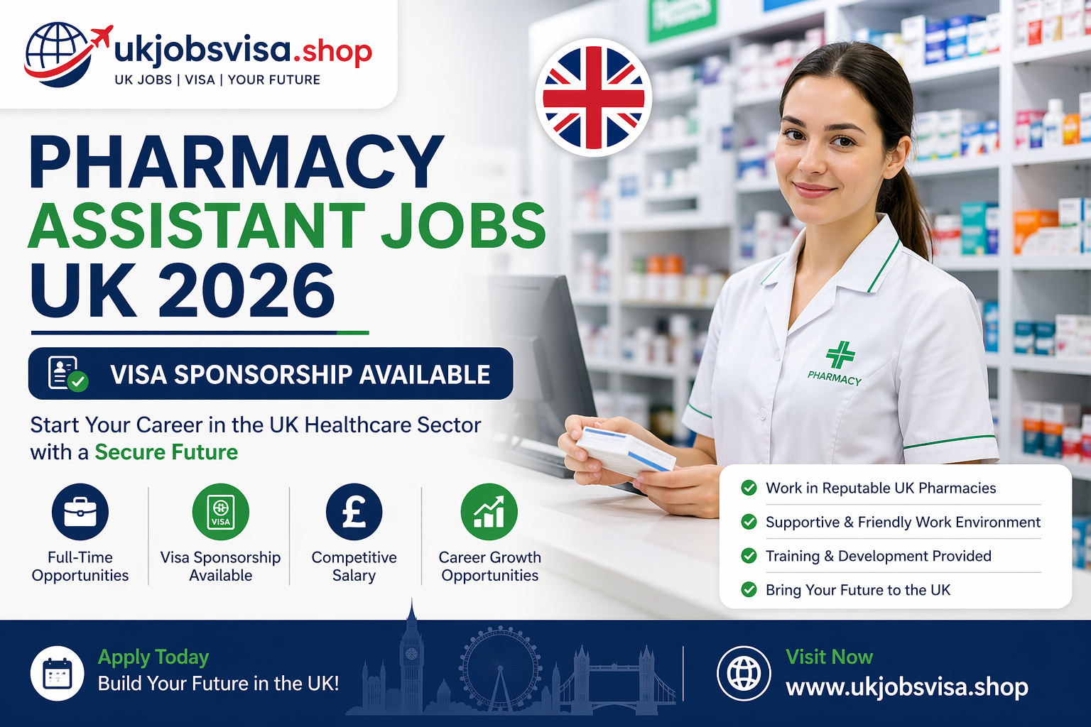 Pharmacy Assistant Jobs UK 2026 – Visa Sponsorship Available
