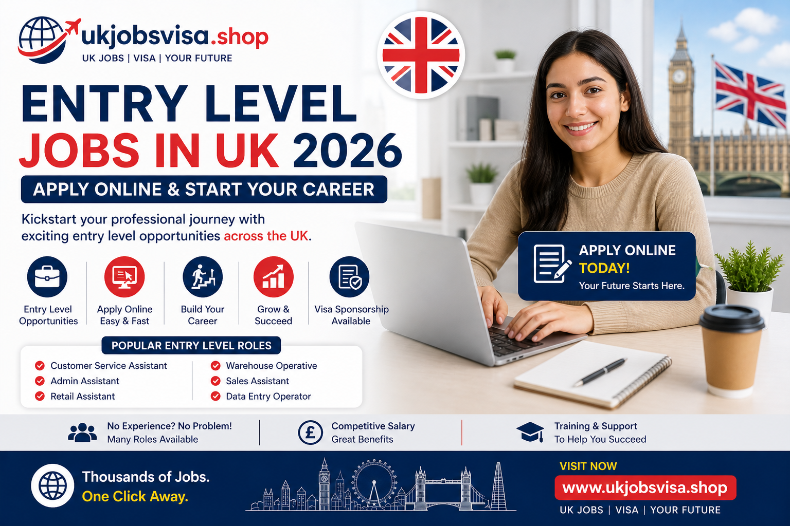 Entry Level Jobs in UK 2026 – Apply Online & Start Your Career